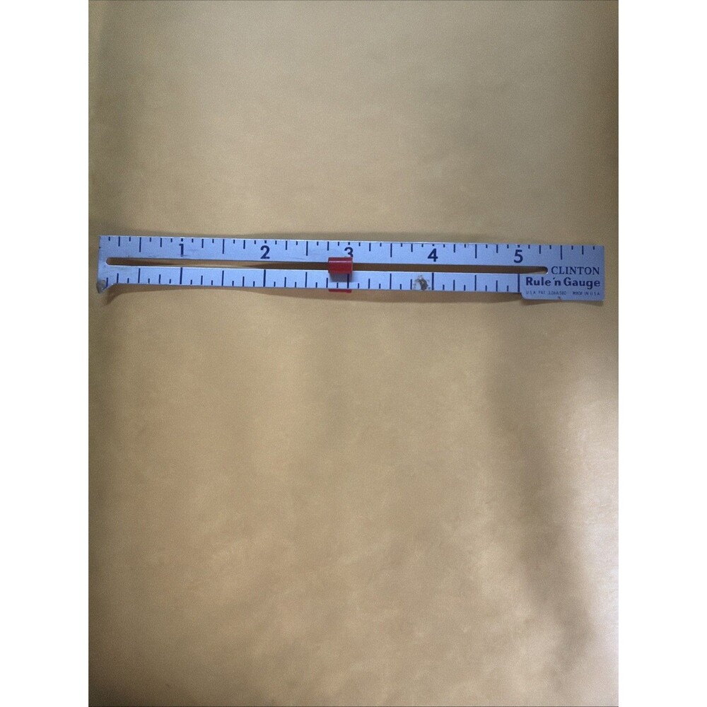 Vintage Clinton Rule 'n Gauge Made In USA Sewing And Knitting Gauge